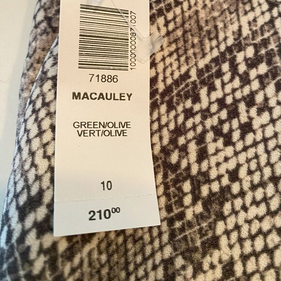 Babaton - Aritiza - Macauley Blazer, Snakeskin Pattern, Tan/Black - Size 10 - Picture 9 of 9